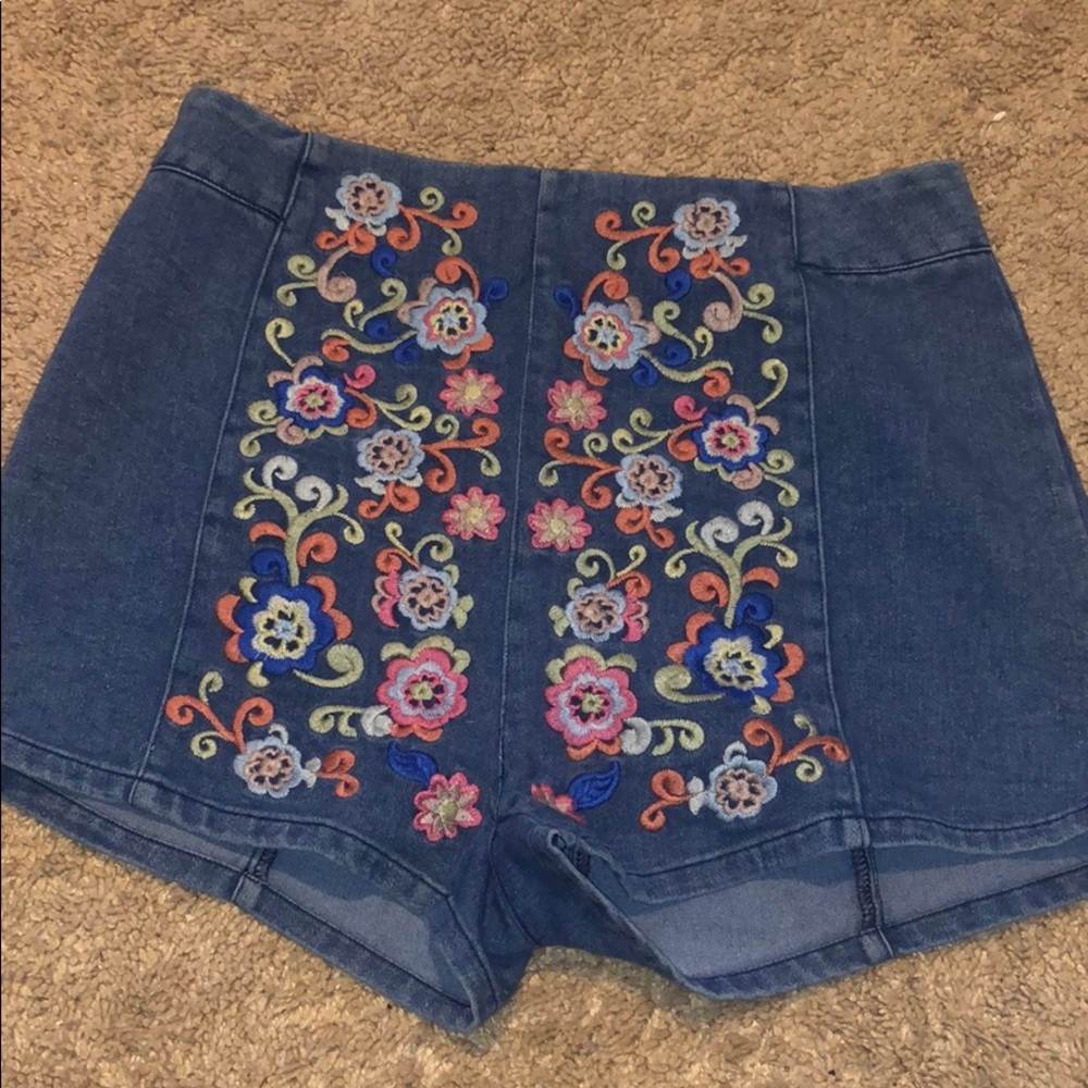 Denim shorts